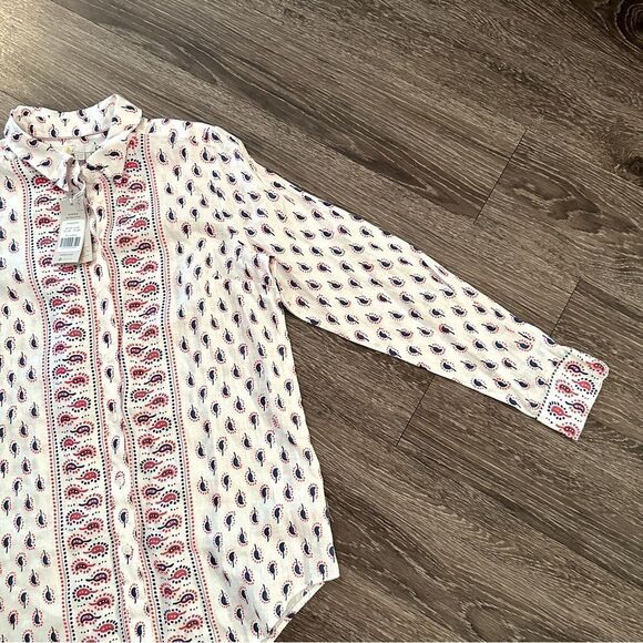 Boden Paisley Pattern Print Linen Shirt - Picture 3 of 11